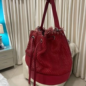 Red zara bag